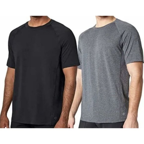NWT Men’s Mondetta Outdoor Project 2 pack performance tees black/gray Small - Picture 1 of 5